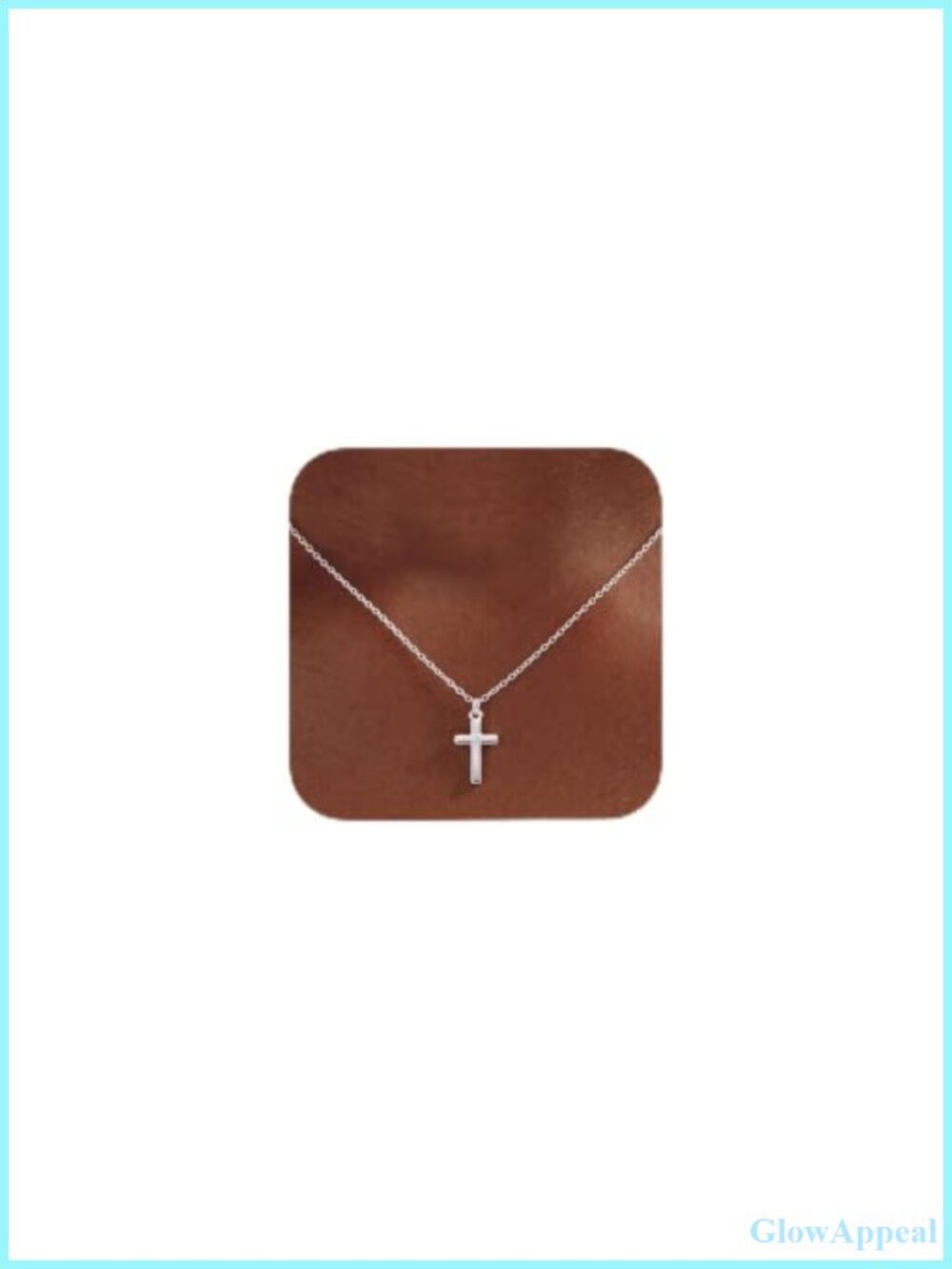 S925 Sterling Silver Cross Necklace Dainty Crucifix Pendant Women Religious